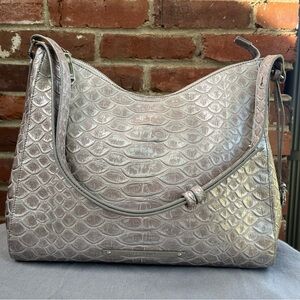 Brahmin Gracie Silver Pamilla Handbag Purse